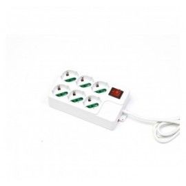 MULTIPRESA 6 POSTI SCHUKO/BIPASSO (MP-4006P)