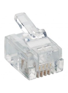 CONNETTORE PLUG TELEFONICO RJ11 6P4C (CONF. 50PZ) (CV-LAN-054)