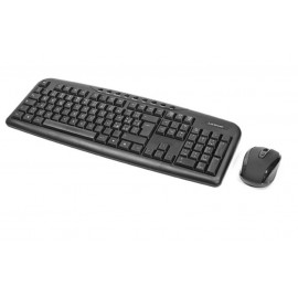 KIT TASTIERA + MOUSE MKM-WKIT-BK WIRELESS NERO