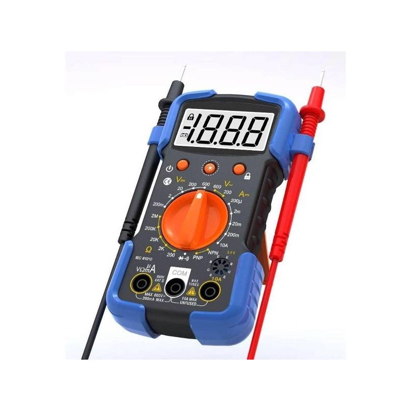 MULTIMETRO DIGITALE TESTER CON DISPLAY A LED (002025BI)