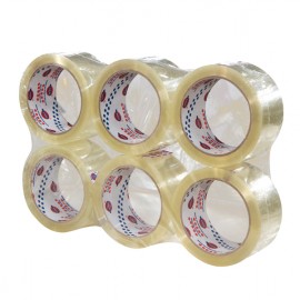 NASTRO ADESIVO TRASPARENTE  50MM X 66MM (6 PEZZI)