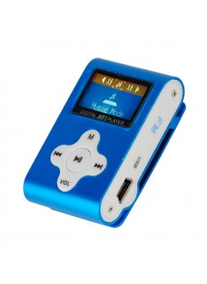 LETTORE MP3 CON TF CARD 8 GB E FM RADIO BLU (27611B)