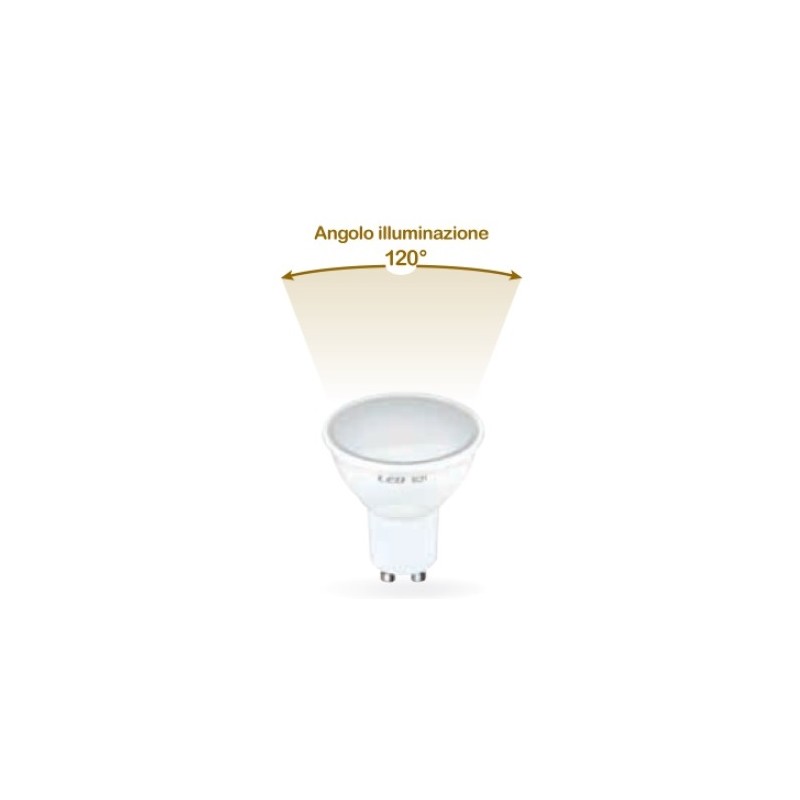 LAMPADA LED GU10 E27 6W CALDA 3000K (E2621C)