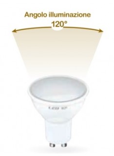LAMPADA LED GU10 E27 6W CALDA 3000K (E2621C)