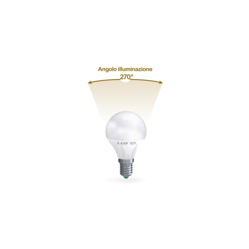 LAMPADA LED SFERA E14 6W FREDDA 6500K (E2577F)