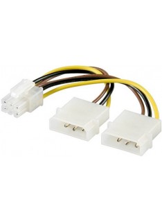 CAVO SDOPPIATORE ALIMENTAZIONE MOLEX A 6PIN PER SK VIDEO PCI-E (AKPCIP6)