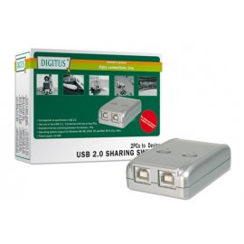 DATA SWITCH ELETTRONICO 2 PC CON UNA PERIF. USB 2.0 (DA70135)