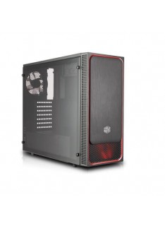 CASE MASTERBOX E500L LED ROSSO (MCB-E500L-KA5N-S01) NO ALIMENTATORE