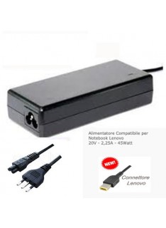 ALIMENTATORE 45W PER NB LENOVO 20V 2,25A (TC-7018)