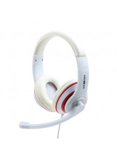 CUFFIE MICROFONO ACT-MHS-003 ROSSO/BIANCO