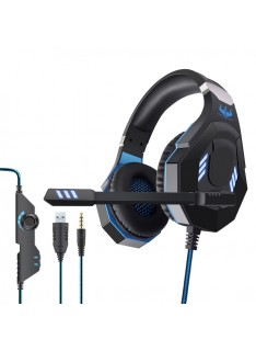 CUFFIA CON MICROFONO GT 93BL LED BLU GAMING