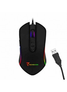 MOUSE GAMING TM-PG-64 USB RED LIGHT