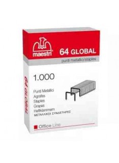 PUNTI METALLICI PASSO 6/4 CONF DA 10000 PZ (64 GLOBAL)