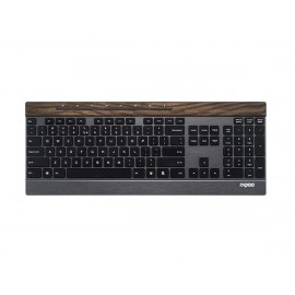 TASTIERA E9260 WOOD (17633) WIRELESS NERA