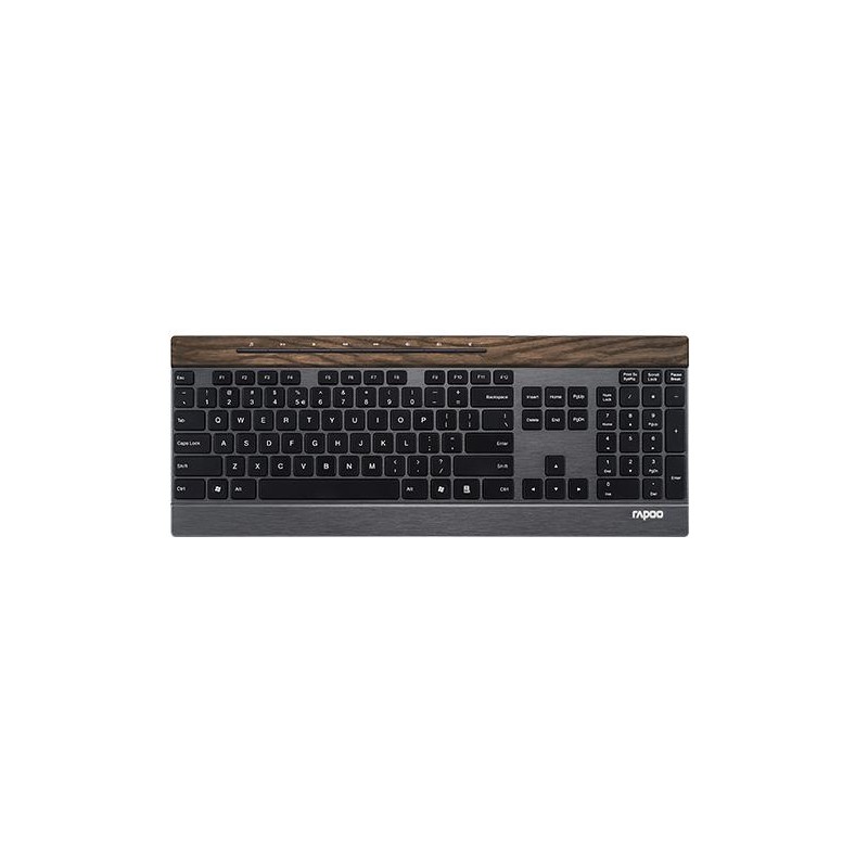 TASTIERA E9260 WOOD (17633) WIRELESS NERA
