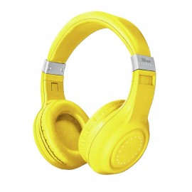 CUFFIA MICROFONO DURA NEON YELLOW GIALLA BLUETOOTH WIRELESS (22767)