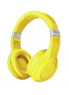 CUFFIA MICROFONO DURA NEON YELLOW GIALLA BLUETOOTH WIRELESS (22767)