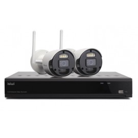 KIT SISTEMA DI SORVEGLIANZA NVR 8 CANALI + 2 TELECAMERE (ISW-K1N8BF2MP-2) WIRELESS