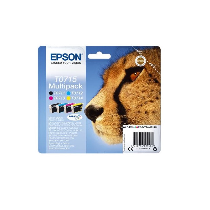CARTUCCIA ORIGINALE T0715 (C13T07154012) MULTIPACK