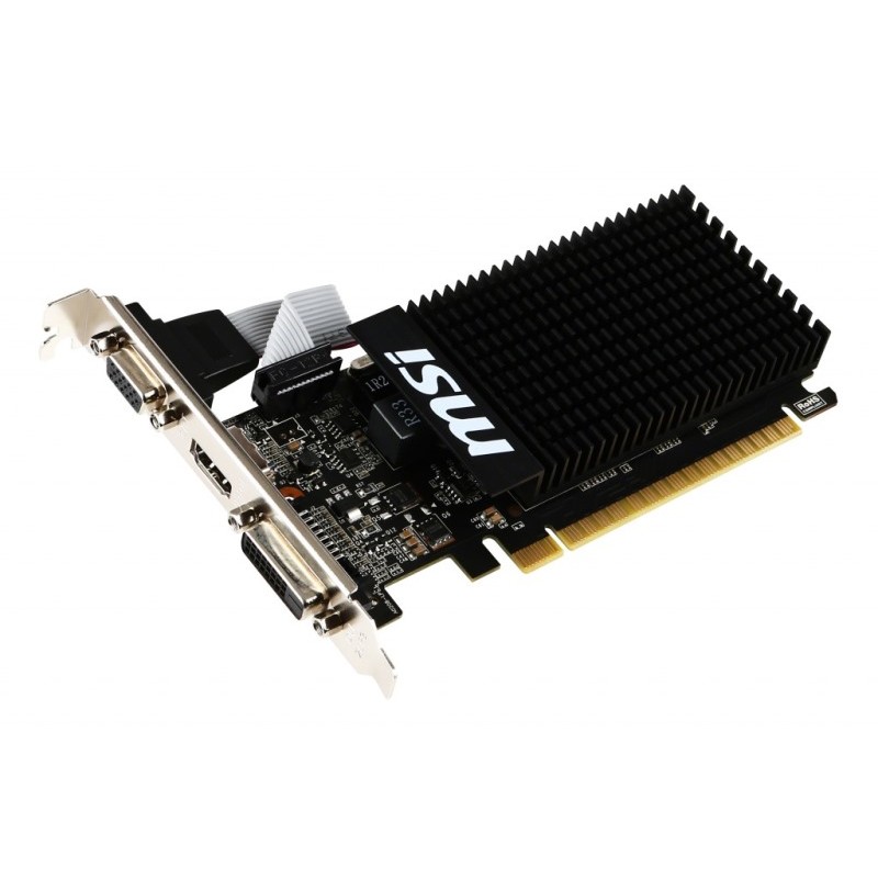 SCHEDA VIDEO GEFORCE GT710 1 GB PCI-E 1GD3H LP (V809-1899R)