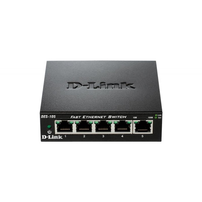 SWITCH RETE 5 PORTE 10/100 DES-105/E