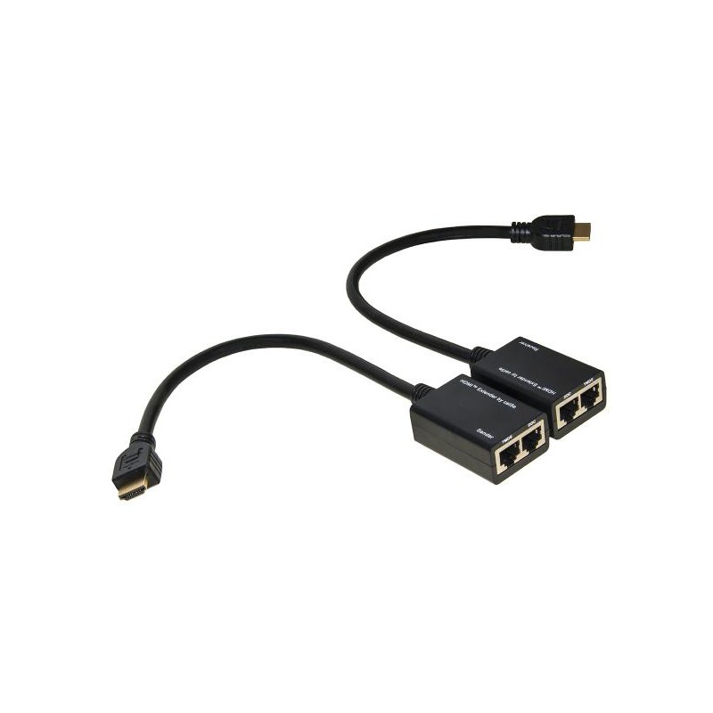 ESTENSORE HDMI - 2 CAVI ETHERNET CAT 6 - 30MT (LKEXT15)