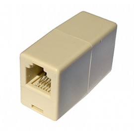 ACCOPPIATORE TEL. 2 CONN RJ45 -6P4C F/F (08306)