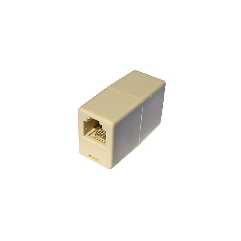ACCOPPIATORE TEL. 2 CONN RJ45 -6P4C F/F (08306)