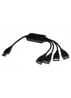 HUB 4 PORTE USB CON CAVETTI (LKHUB24C)