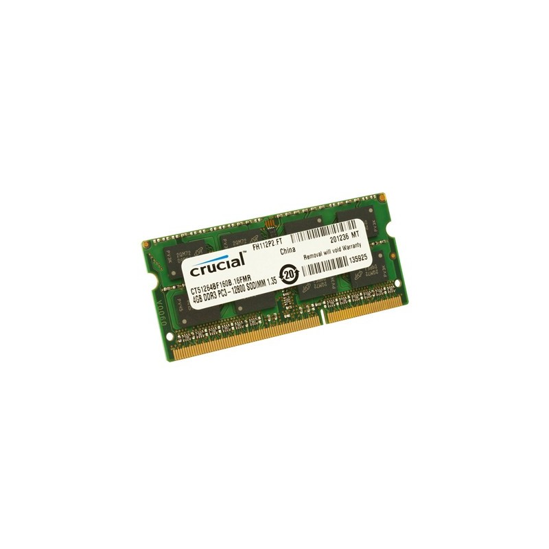 MEMORIA SO-DDR3 4 GB PC1600 (1X4) (CT51264BF160BJ)