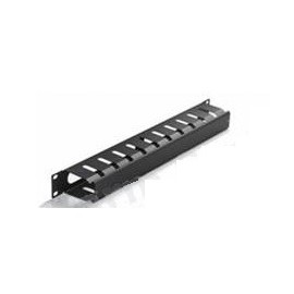 PANNELLO PASSACAVI 2 UNITA CON ANELLO + COPRIFILO PER RACK 19" (PW900402U19C)
