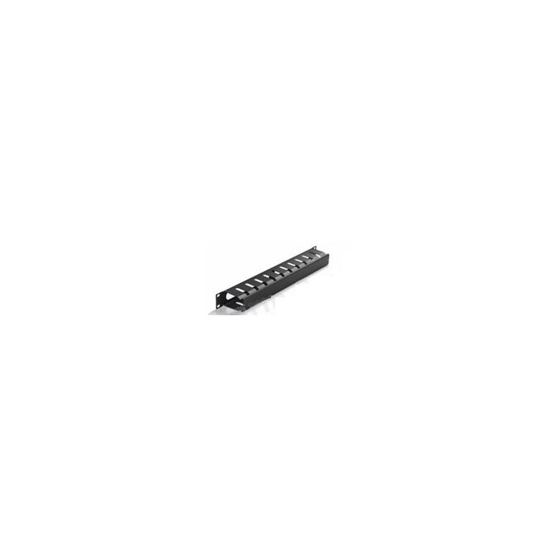 PANNELLO PASSACAVI 2 UNITA CON ANELLO + COPRIFILO PER RACK 19" (PW900402U19C)