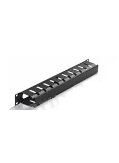 PANNELLO PASSACAVI 2 UNITA CON ANELLO + COPRIFILO PER RACK 19" (PW900402U19C)