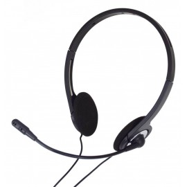CUFFIA CON MICROFONO PC 001 NERO