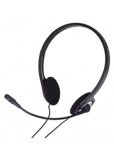 CUFFIA CON MICROFONO PC 001 NERO