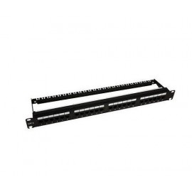 PANNELLO PATCH 24 PORTE MODULARE PERRACK 19" BLACK (PP00UTP24000)