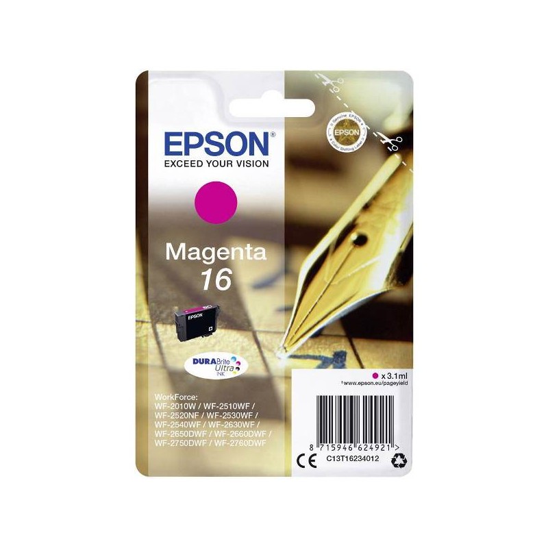 CARTUCCIA ORIGINALE N.16 (C13T16234012) MAGENTA