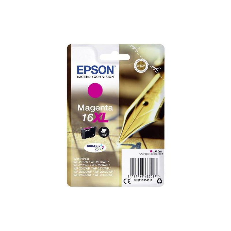 CARTUCCIA ORIGINALE N.16XL (C13T16334012) MAGENTA