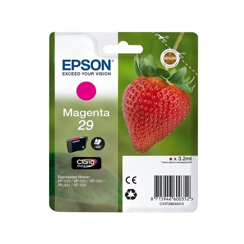CARTUCCIA ORIGINALE N.29 (C13T29834012) MAGENTA
