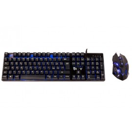 KIT TASTIERA + MOUSE NERA TAURUS T15M1 (ITKT15M1) GAMING RETROILLUMINATA