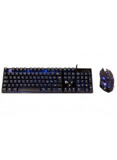 KIT TASTIERA + MOUSE NERA TAURUS T15M1 (ITKT15M1) GAMING RETROILLUMINATA