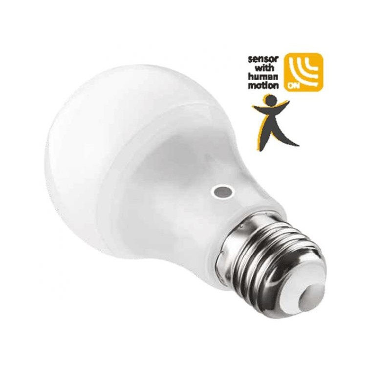LAMPADA LED GOCCIA E27 10W LUCE CALDA 3000K SENSORE MOVIMENTO (DYA-240)