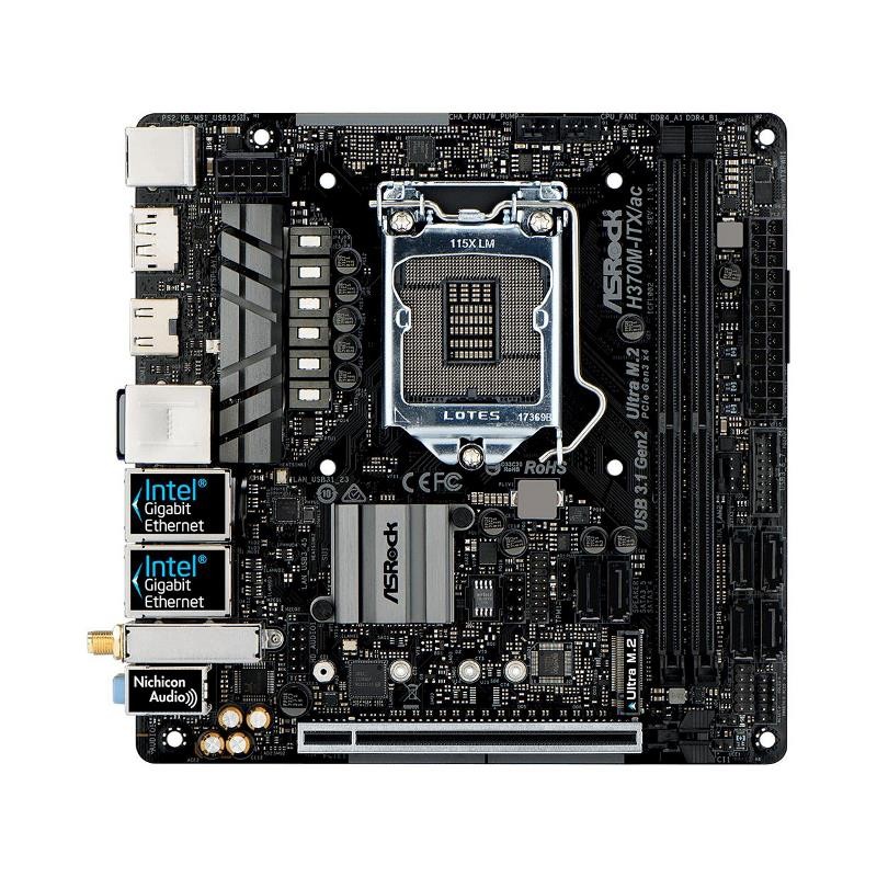 SCHEDA MADRE H370M-ITX/ac (1151-V2) (90-MXB6R0-A0UAYZ) SK1151