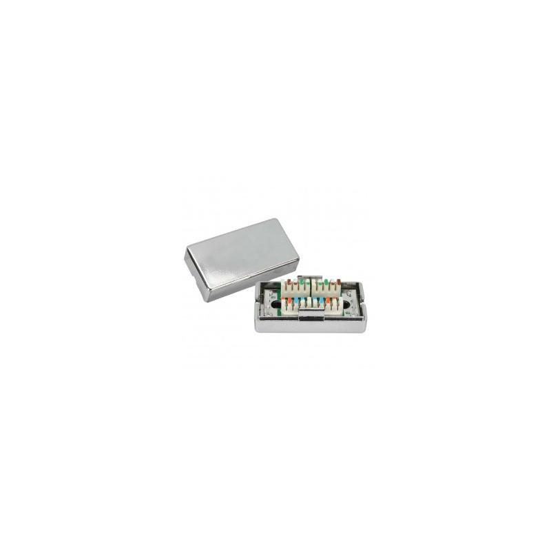 BOX DI GIUNZIONE IN METALLO CAT.5 SILVER (NW-MBJS5-SL)