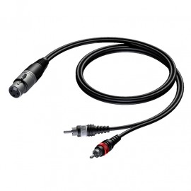 CAVO AUDIO XLR F / 2xRCA M (CAB 704-3) 3MT