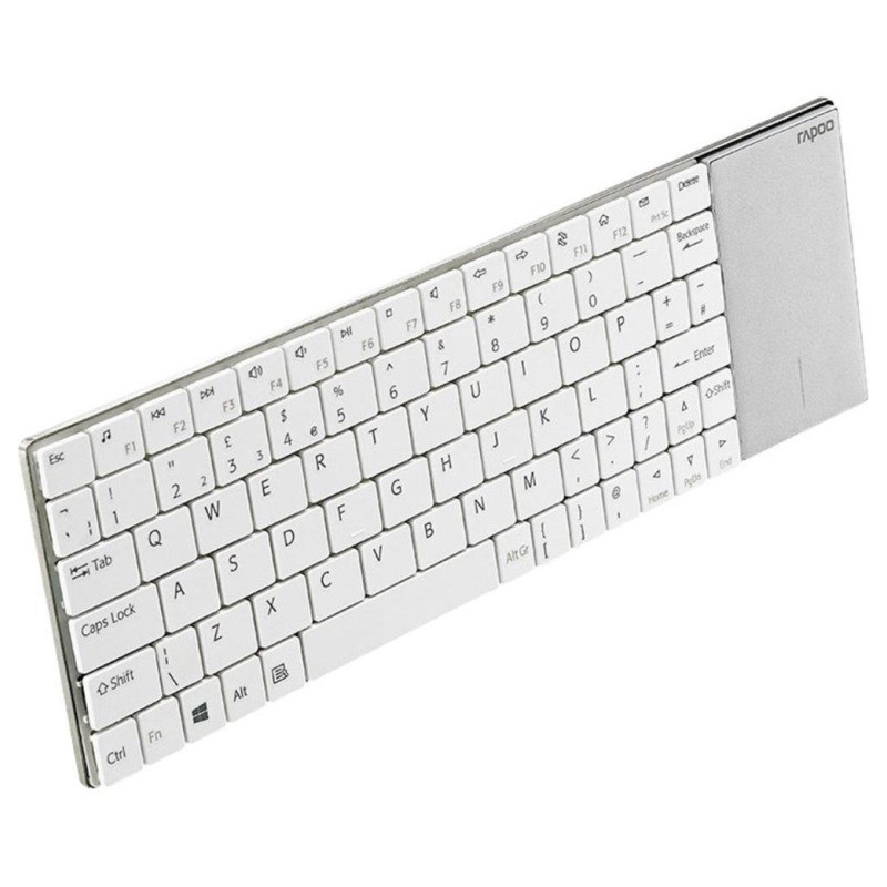 TASTIERA E2710 WIRELESS CON TOUCH PAD - BIANCA