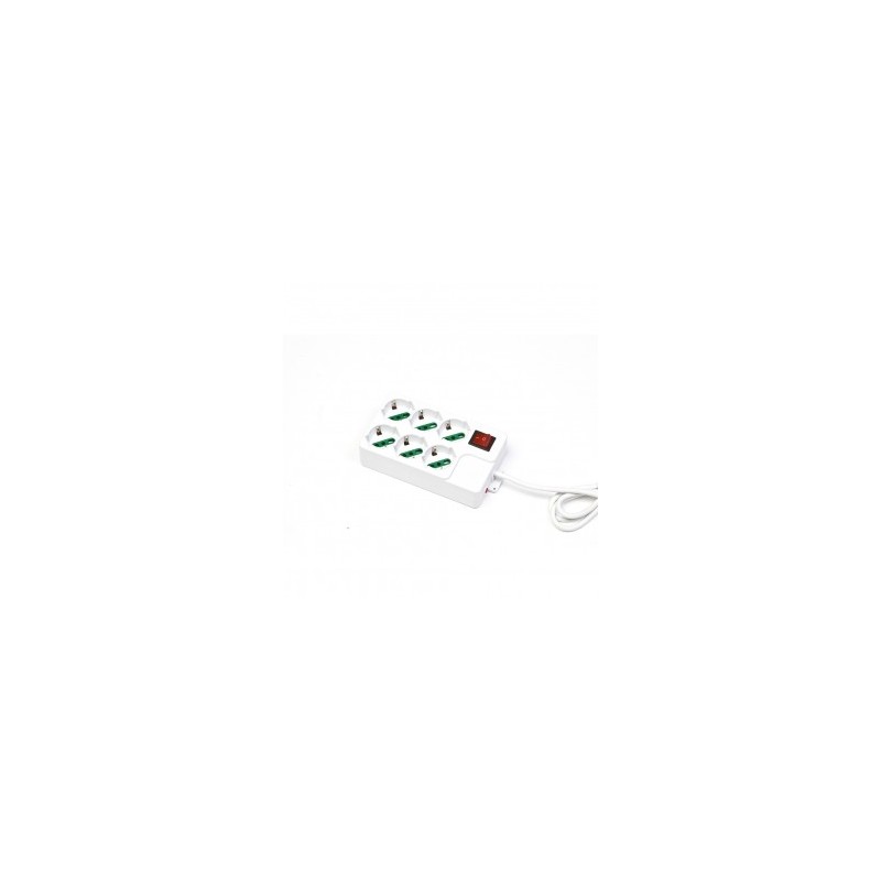 MULTIPRESA 6 POSTI SCHUKO/BIPASSO (MP-4006P)