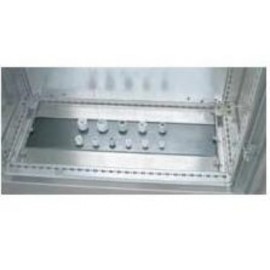 FLANGIA INGRESSO CAVI CIECA PER ARMADIO 19"
