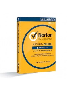 SOFTWARE NORTON SECURITY DELUXE 2019 - 5 DISPOSITIVI - 1 ANNO