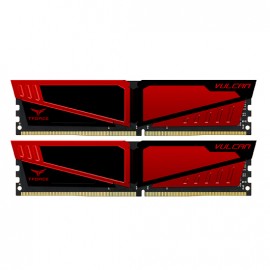 MEMORIA DDR4 VULCAN RED UD-D4 8GB PC2400 MHZ (2x4) (TLRED48G2400HC16DC01)